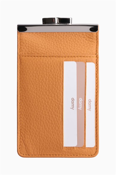 Hakiki Deri Unisex Kartlıklı Sigaralık 701 - Hardal — görsel 5