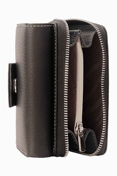 Hakiki Deri Kadın Cüzdan - Portföy 957 - Siyah — görsel 5