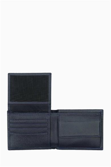 Hakiki Deri RFID Korumalı Erkek Cüzdan 1301 - Lacivert