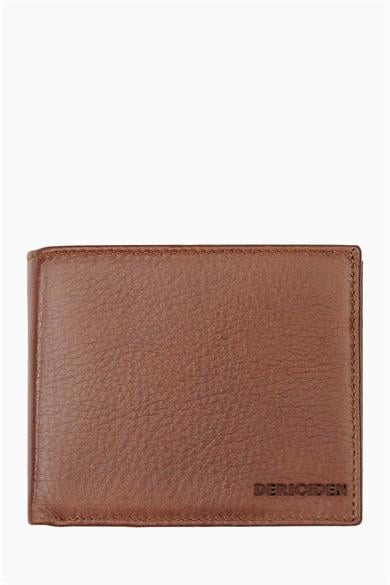 Hakiki Deri RFID Korumalı Erkek Cüzdan 1301 - Taba