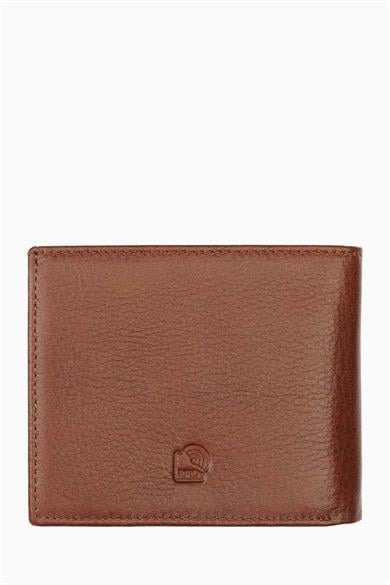 Hakiki Deri RFID Korumalı Erkek Cüzdan 1301 - Taba