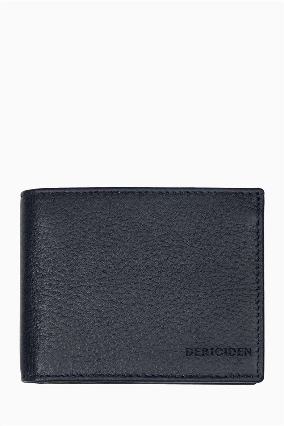 Hakiki Deri RFID Korumalı Erkek Cüzdan 334 - Lacivert