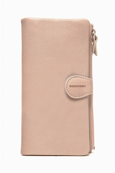 Hakiki Deri RFID Korumalı Kadın Cüzdan 958 - Vizon