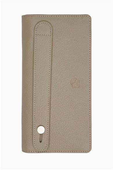 Hakiki Deri RFID Korumalı Telefonlu El Portföyü 804 - Vizon