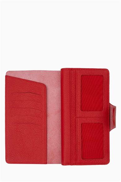Hakiki Deri Unisex El Portföyü 805 - Kırmızı