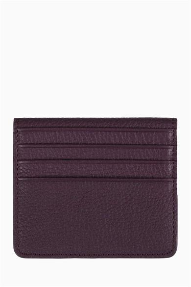 Hakiki Deri Unisex Kartlık 512MG - Mürdüm