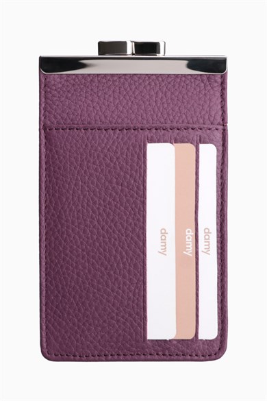 Hakiki Deri Unisex Kartlıklı Sigaralık 701 - Mürdüm — görsel 5