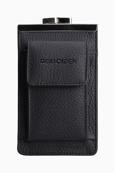 Hakiki Deri Unisex Kartlıklı Sigaralık 701 - Siyah