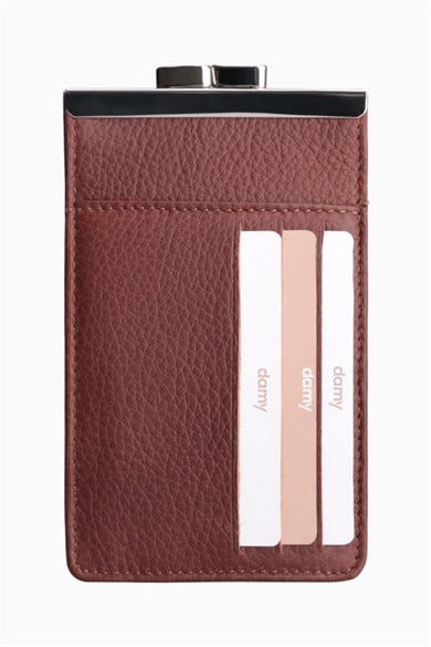 Hakiki Deri Unisex Kartlıklı Sigaralık 701 - Taba — görsel 5